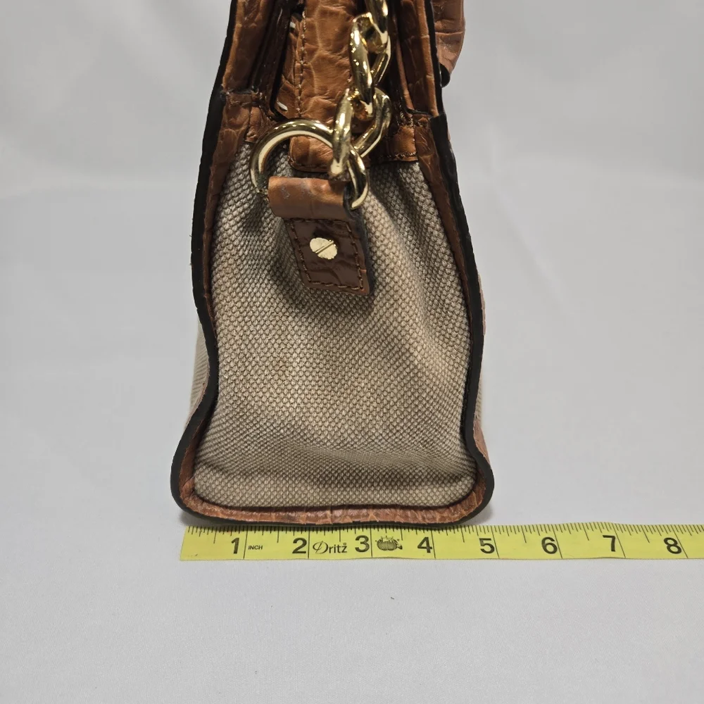 Michael Michael Kors Hamilton Pick Stitch Hemp EW Satchel Canvas Purse
